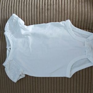 Oshkosh onesie with eyelet sleeve